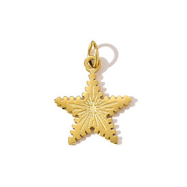 304 подвески из нержавеющей стали, звезды прелести, ионное покрытие (ip), зеркальная полировка