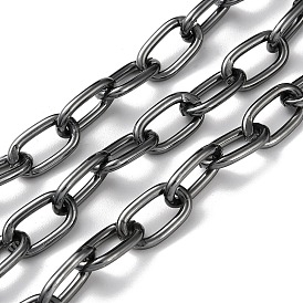 Оксидированная алюминиевая кабельная цепь, овальные звенья, несварные, с катушкой