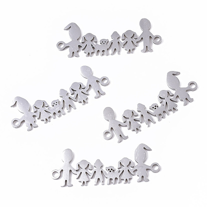 201 Stainless Steel Links Connectors, Laser Cut, Family