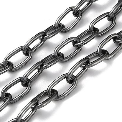 Оксидированная алюминиевая кабельная цепь, овальные звенья, несварные, с катушкой