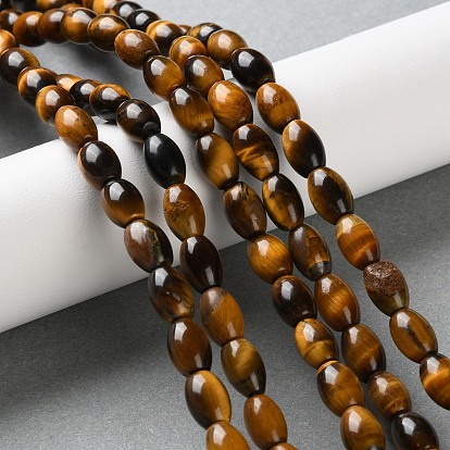 Природных тигровый глаз бисер нитей, баррель