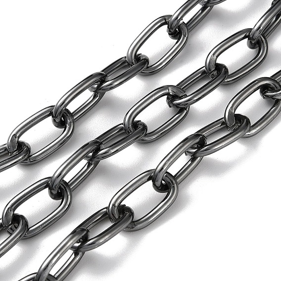 Оксидированная алюминиевая кабельная цепь, овальные звенья, несварные, с катушкой