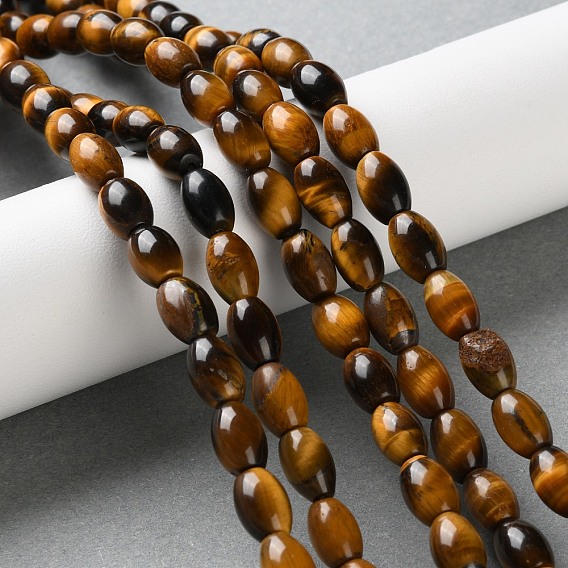 Природных тигровый глаз бисер нитей, баррель