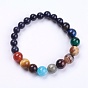 Natürlichen Edelstein Perlen Stretch-Armbänder, Chakra-Schmuck