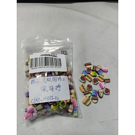 80g handgefertigte Polymer-Tonperlen, Lebensmittel