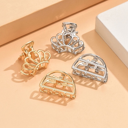 Металлические полые заколки-коготь для волос, аксессуары для волос для женщин и девочек