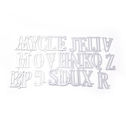Frame Metal Cutting Dies Stencils, for DIY Scrapbooking/Photo Album, Decorative Embossing DIY Paper Card, Capital Letter