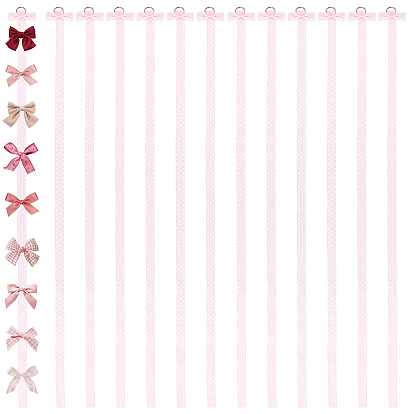 20Pcs Polyester Hairpin Hair Clip Holder Storage Organizer Hanging Ribbon