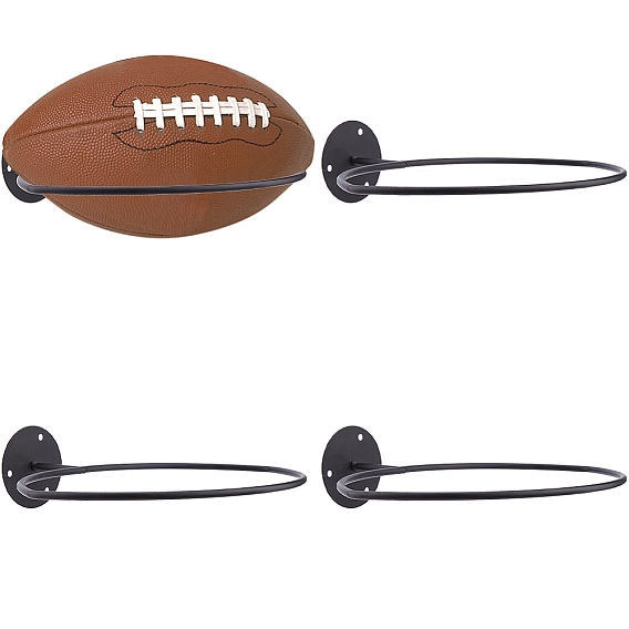 Настенная железная баскетбольная стойка, футбольный держатель, с шурупами и пластиковыми дюбелями