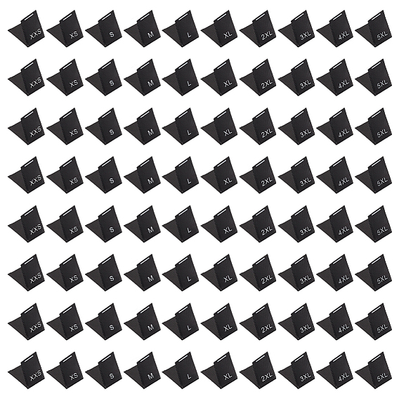 500 шт. 10 стили полиэстер одежда этикетки размеры, аксессуары для одежды, теги размера