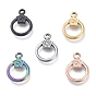 304 Stainless Steel Toggle Clasps Ion Plating(IP) Parts, Ring