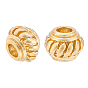 Brass Beads, Long-Lasting Plated, Matte Style, Rondelle