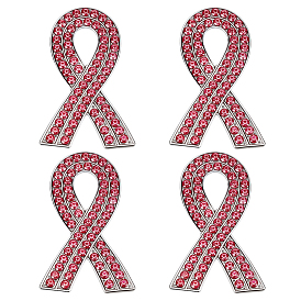 4 шт. Информационная лента со стразами, булавка из цинкового сплава для одежды рюкзака