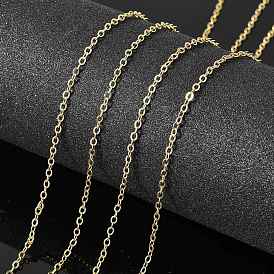 Латунные кабельные цепи, пайки, долговечный, Плоско-овальные, без кадмия и без свинца