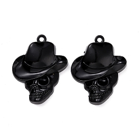 Alloy Pendants, Skull with Hat