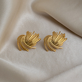 304 серьги-гвоздики из нержавеющей стали для женщин, салют