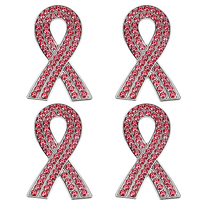 4 шт. Информационная лента со стразами, булавка из цинкового сплава для одежды рюкзака