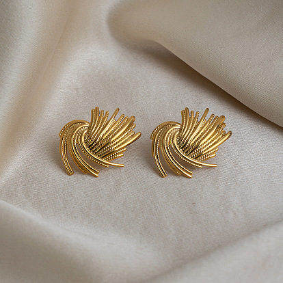 304 серьги-гвоздики из нержавеющей стали для женщин, салют