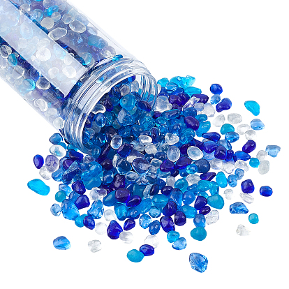 Glass Beads, No Hole/Undrilled, Nuggets