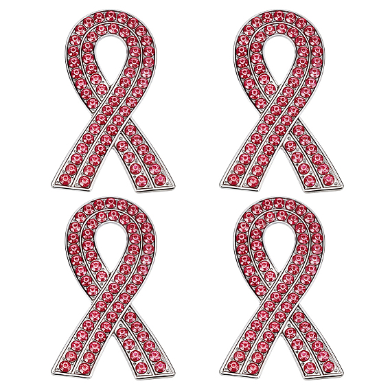 4 шт. Информационная лента со стразами, булавка из цинкового сплава для одежды рюкзака