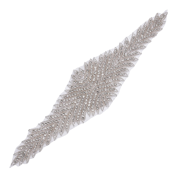 Вышивка цветов из полиэстера, компьютерная вышивка, термоклеевые стразы, пришивные/приклеиваемые утюгом нашивки, со стеклянными бусинами