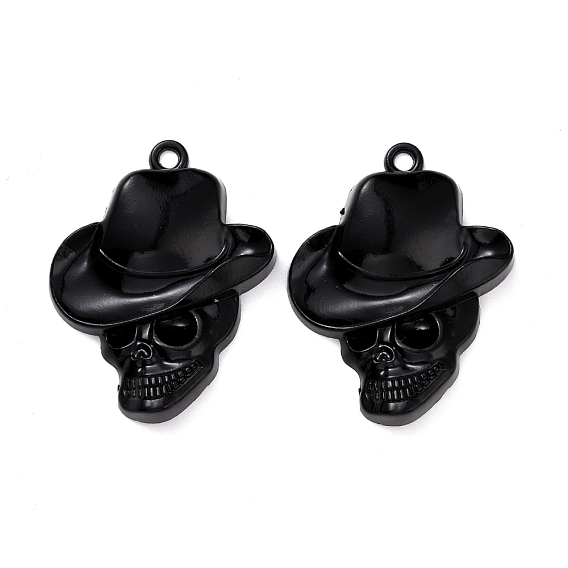 Alloy Pendants, Skull with Hat