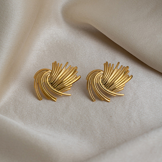 304 Stainless Steel Stud Earrings for Women, Firework