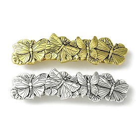 Butterfly Alloy Hair Barrettes, for Woman Girls