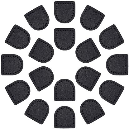 Leather Zipper Puller Tail, Zip-fastener Components, For Bag Accessories, Half Round