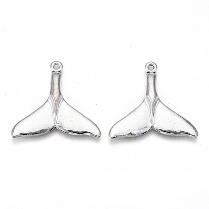 Сплавочные подвески тибетского стиля, без свинца и без кадмия, рыбий хвост