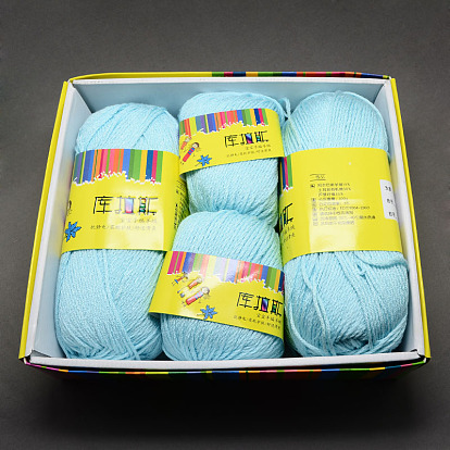 Soft Baby Yarns, with Cashmere, Organic Cotton and Fibre, 2mm, big: 100g/roll, small: 50g/roll, 4rolls/box