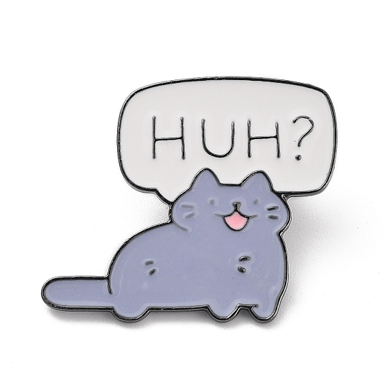 Сплав цинка броши, эмалевые булавки, ткань для рюкзака, форма кошки