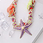 Beach Vacation Style Alloy Starfish Seashell Necklace Ocean Life Collarbone Chain