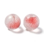 Frosted Glass Beads, Round