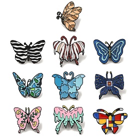 Butterfly Black Aolly Brooches, Enamel Pins
