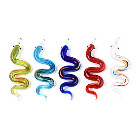 Большие подвески, лэмпворк, ручная работа , змея