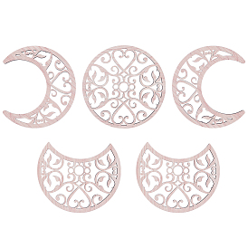 Полые деревянные настенные украшения, декор стен, декор дверей, фаза луны