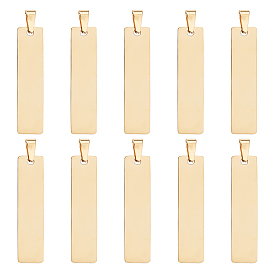 Вакуумное покрытие pvd 304 подвески из нержавеющей стали, лазерная резка, штамповка пустой метки, прямоугольные