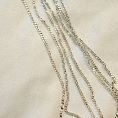 925 граненые цепочки-бордюры из стерлингового серебра, пайки