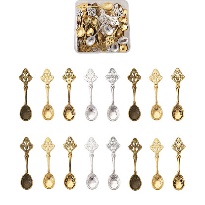 Тибетский сплав стиля большие кулоны, кухонные принадлежности из сплава подвески, ложка
