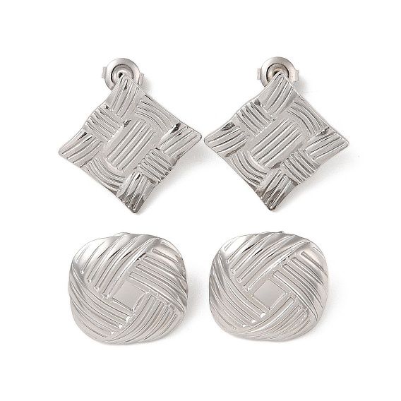 304 серьги-гвоздики из нержавеющей стали для женщин