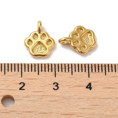 304 Stainless Steel Charms, Paw Print Charm