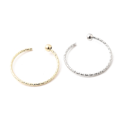 Настройки латунных манжетных колец, за половину пробурено бисера