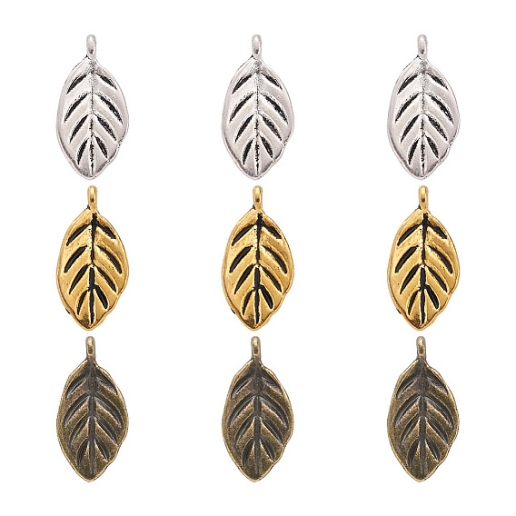 120 шт 3 цвета подвески из сплава в тибетском стиле, без кадмия и без свинца, лист