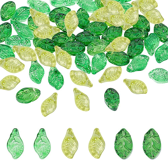 120шт 3 цвета подвески лэмпворк ручной работы, лист