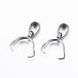 304 Stainless Steel Pendant Pinch Bails