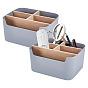 Пластиковые ящики-органайзеры с деревянными разделителями, прямоугольные