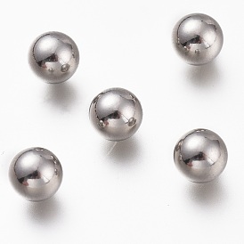 304 billes d'acier inoxydable, pas de trous / non percés, rond solide