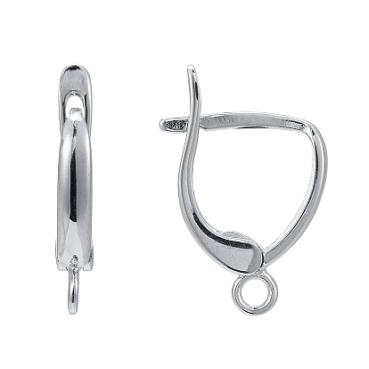 925 Sterling Silver Leverback Earrings, with 925 Stamp