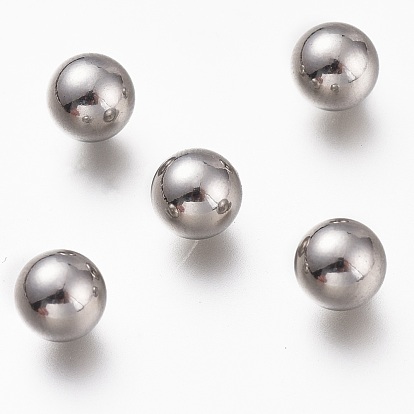 304 billes d'acier inoxydable, pas de trous / non percés, rond solide